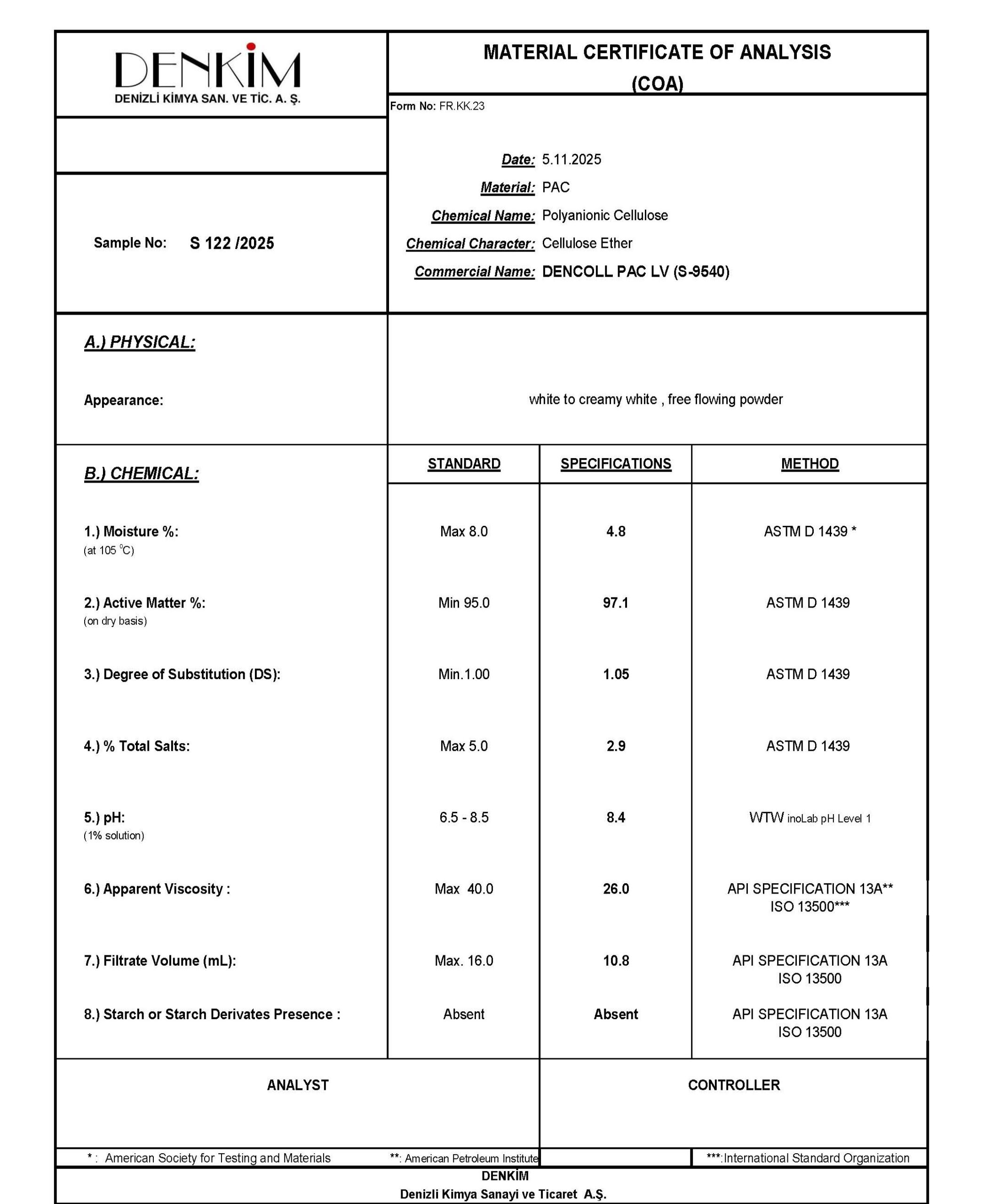S 122 _2025 DENCOLL PAC LV (S-9540)
