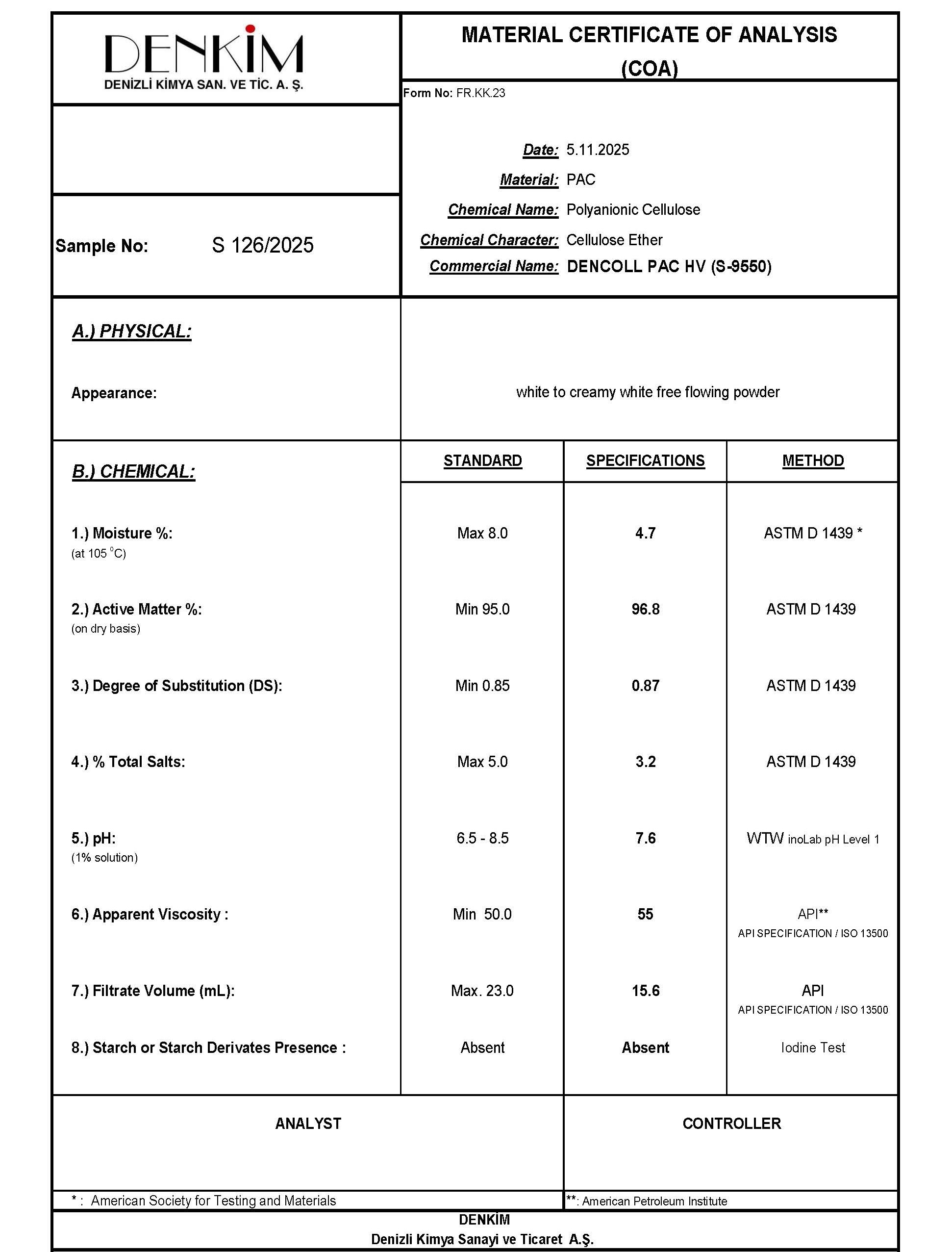 S 126-2025 DENCOLL PAC HV (S-9550)